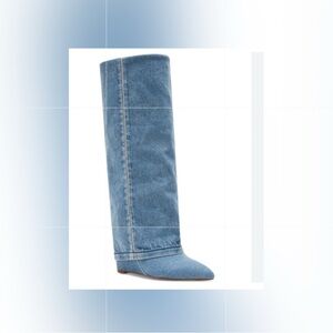 Madden Girl Light Blue Denim Boots​​